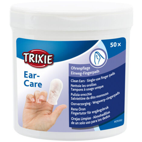 Doigtiers de soin pour les oreilles pour animaux 50 pieces - Trixie (1/5)