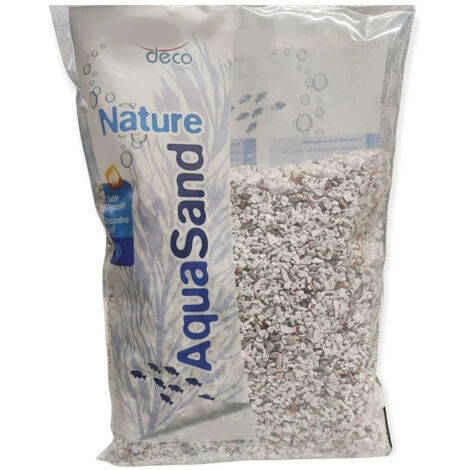 Sol décoratif 1,6-3 mm, naturel cristobalite blanc AquaSand, 0.8 kg pour aquarium - animallparadise (1/2)