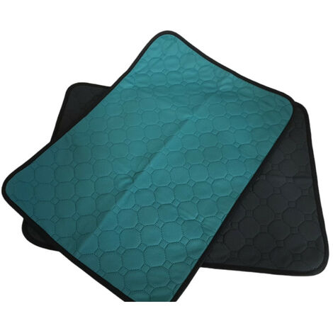 2 Tapis éducateur lavable et réutilisable, S 54 x 38 cm gris vert,  pour chiot - animallparadise (1/5)