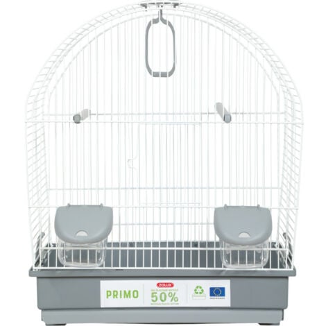 Cage Chloé 40, grise, 41 x 25.5 x 48 cm, pour oiseaux - animallparadise