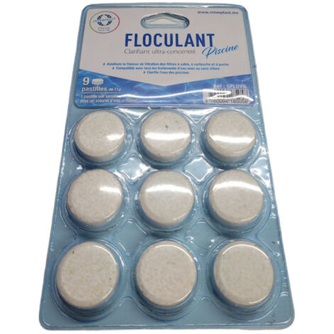 9 pastilles de floculant clarifiant piscine - ACIS