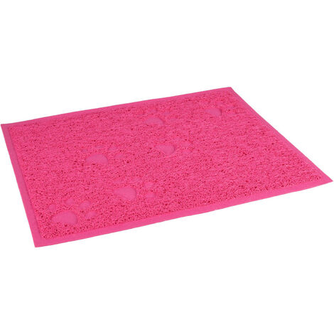 Tapis rose 30 x 40 cm pour bac à litière pour chat - Flamingo (1/4)