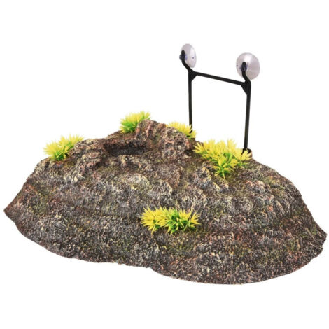 Décoration d'angle île flottante pour tortues, 32.5 cm. - Flamingo (1/4)