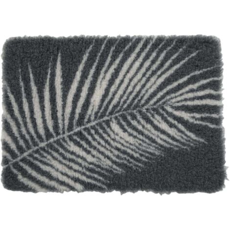 Tapis isolants pour chiens 75 x 95 cm gris avec motif végétal - zolux (1/4)