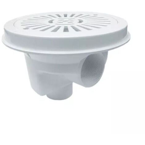 Astralpool – Bonde de piscine Ø 200 mm avec grille plate – Débit 11 m³/h – Sortie latérale 2 pouces – Installation sécurisée