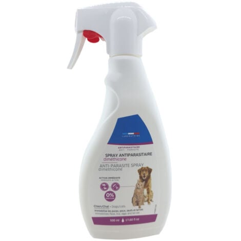 Spray antiparasitaire diméthicone 500 ml, pour chats et chiens - Francodex