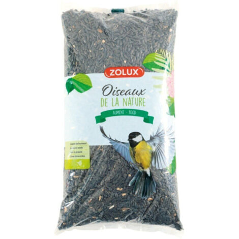 Graines de tournesol pour oiseaux de jardin 1.5 kg – Riche en lipides – Pour attirer et nourrir les oiseaux – Sac hermétique – Zolux