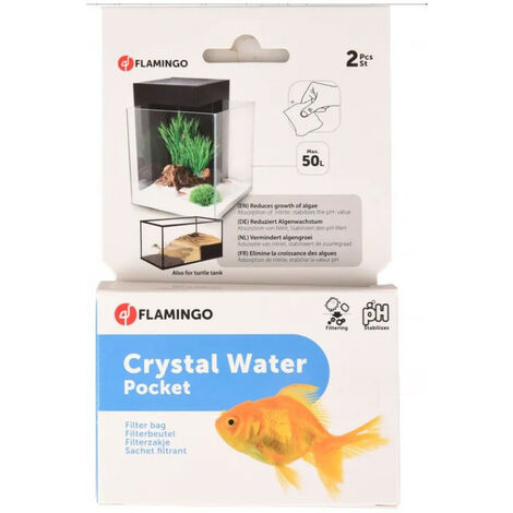 Absorbe les nitrates nocifs  CRYSTAL WATER  MAX 50 L - Flamingo (1/2)