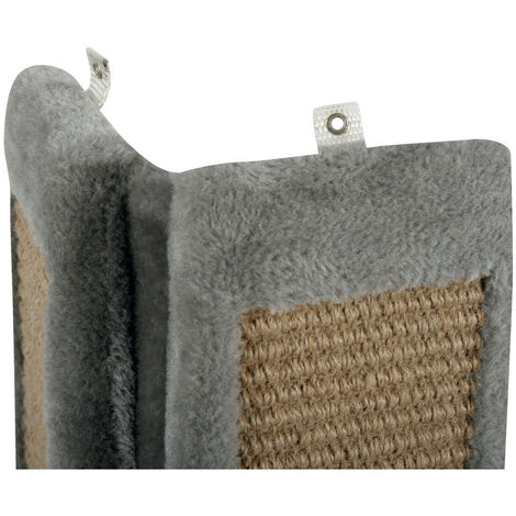 Griffoir d'angle gris 24 x 56 cm, pour chat - zolux (1/3)