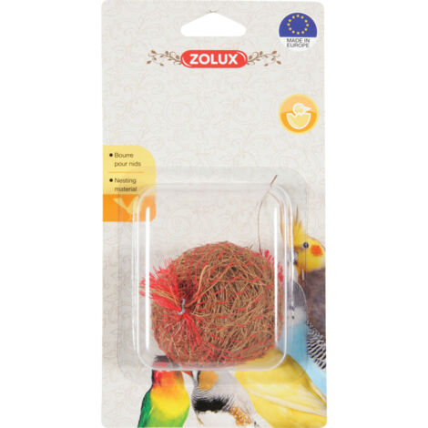 Fibre de coco 19 g ø 6 cm bourre pour nid d'oiseaux - zolux (1/2)