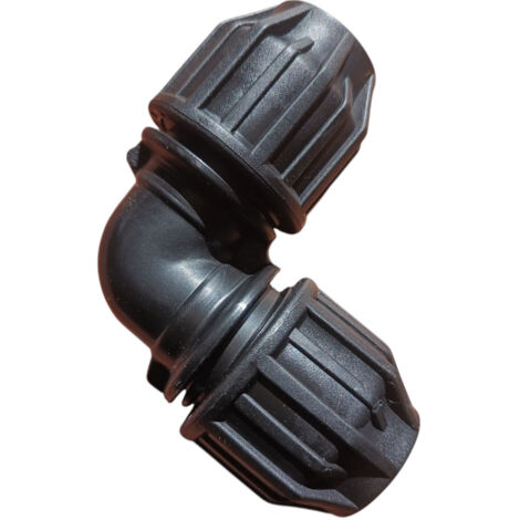 Raccord diametre 20 coude 90 polypropylène à compression pour tube PE - jardiboutique (1/5)