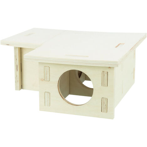 Maison emboitable 3 chambres 30 x 12x 30 cm pour grands hamsters, dègues - Trixie
