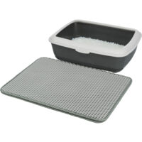 Tapis de tamis pour bac à litière 35 × 45 cm GRIS pour chat - Trixie
