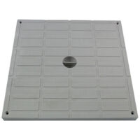 tampon léger 40 x 40 cm gris polypropilène - INTERPLAST - FITT