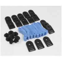 Lot de 8 attaches pour enrouleur de bâche Solaris Kokido – Sangle 62 cm de largeur – Accessoire pour bâche en milieu humide – Jardiboutique