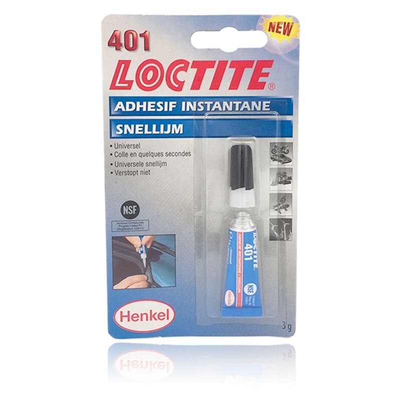 Henkel Colle instantanée Loctite 3090, 2 Composants, 1 Double
