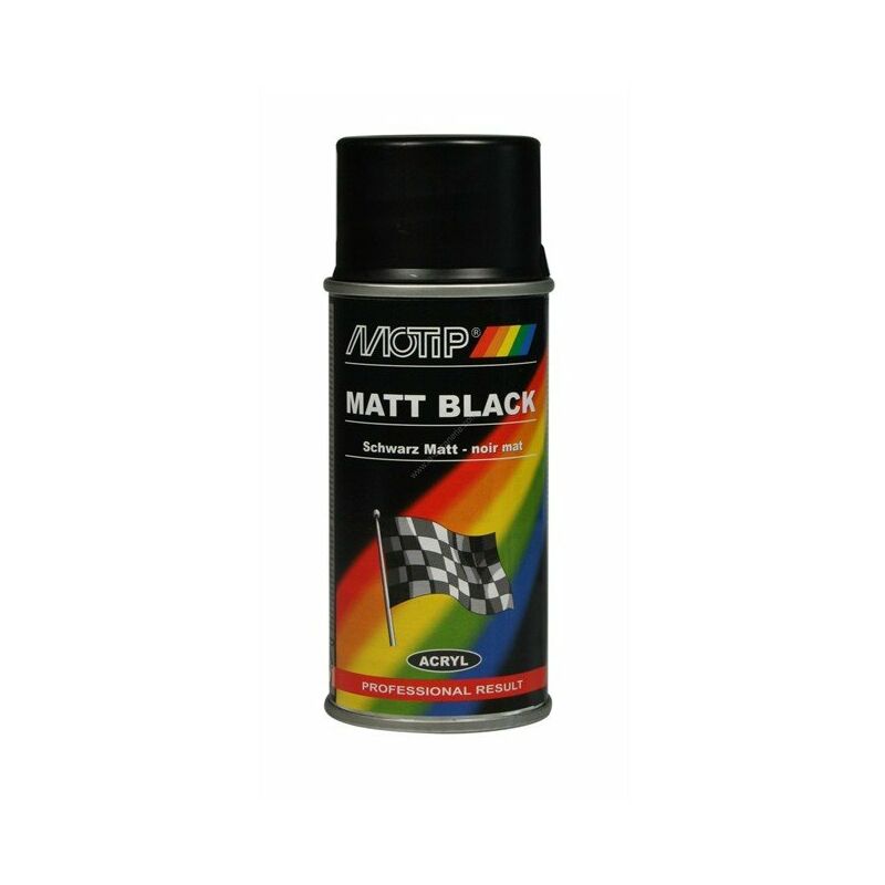 Peinture auto universelle noir mat, 150ml - Motip