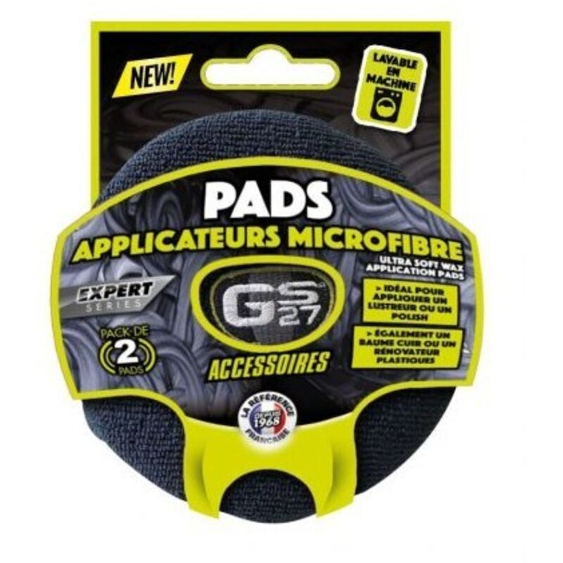 2 Pads Applicateurs En Microfibre GS27 - Réf. OU180010, Neuf Sous Blister