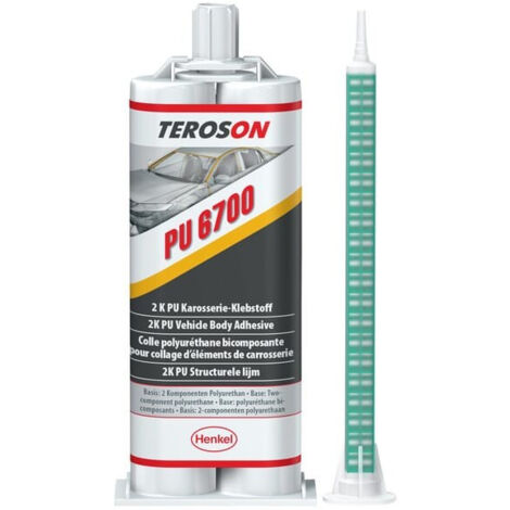 Teroson PU 6700 colle polyuréthane bicomposante pour collage de carrosserie 50 ml (1/2)