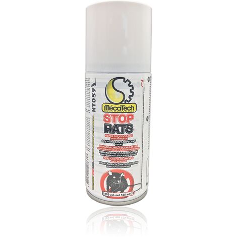 Répulsif anti-rongeurs STOP RATS 125ml – Repousse rats, souris et écureuils – Efficace en espaces confinés – Solution odorante durable – Mecatech (1/5)