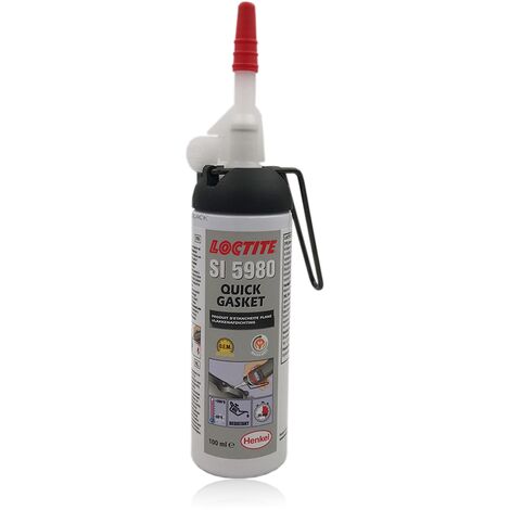 Loctite – Mastic d'étanchéité silicone noir 100ml – Résistant jusqu'à 200°C – Pour joints métalliques et plastiques – Application facile