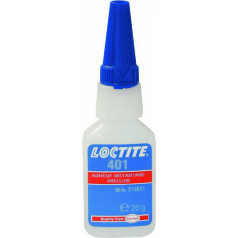 Loctite – Colle cyanoacrylique instantanée 20ml – Résistance élevée pour matériaux difficiles – Application rapide en 3 secondes – Pour bois et métal