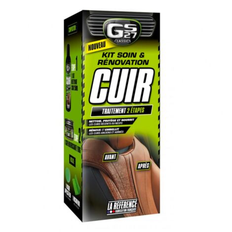 GS27 - Kit Soin & Renovation Cuir 2x250ml - CL160230 - Ce produit de marque GS27 est neuf.