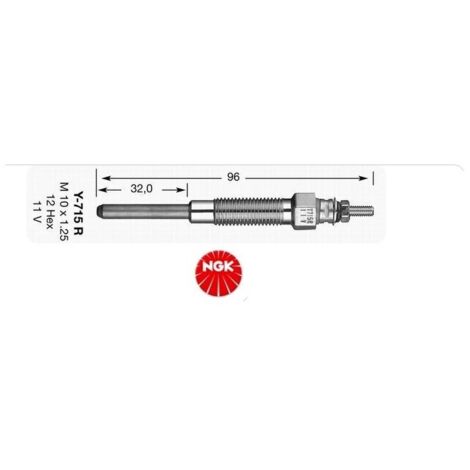Bougie d'allumage à incandescence NGK 15270450 Y-715R