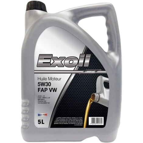 Huile Moteur 5W30 FAP C3 VW 5L Exoil