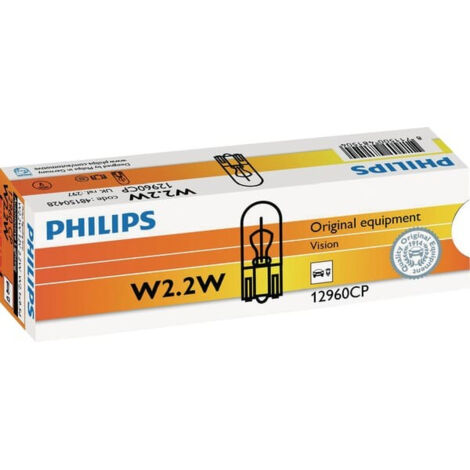 Ampoule de signalisation et d'habitacles W2, 2W Philips