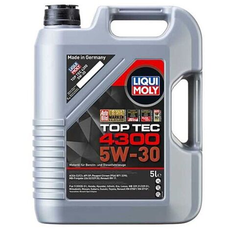 Huile antifriction haute technologie Top Tec 4300 5W-30 5L Liqui Moly (1/2)