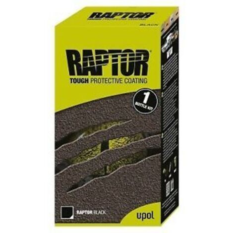 Revêtement polyuréthane teintable Raptor 1 litre – Protection durable pour métaux, bois, béton – Application facile en intérieur et extérieur