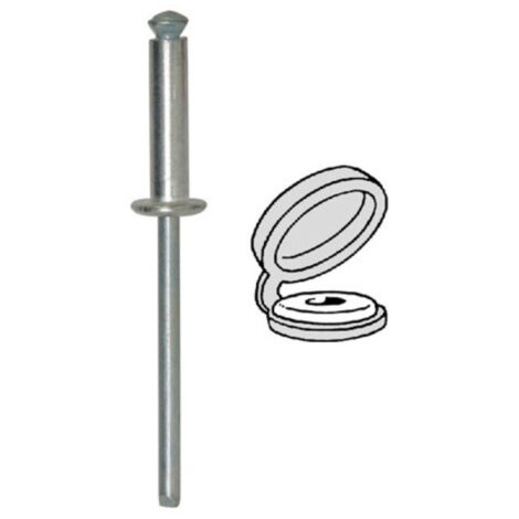 RIVET ÉPANOUI NOIR 4,8 X 18 mm (ref4711) - Garage Sir Lucas MG Rover