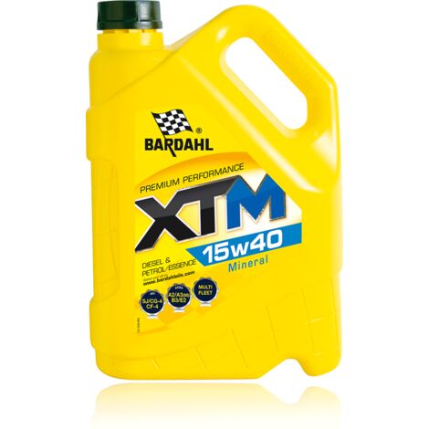 Huile 15W40 XTM Minérale A3/B3 - 5 L - BARDAHL