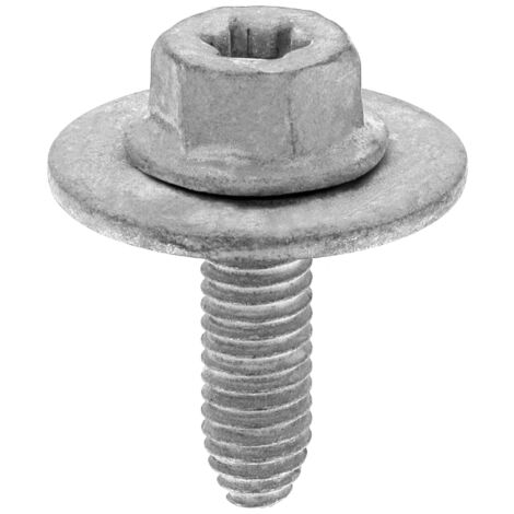 vis tête h à embase avec rondelle m6-1.00 x 20 mm carénage sous moteur (1/3)