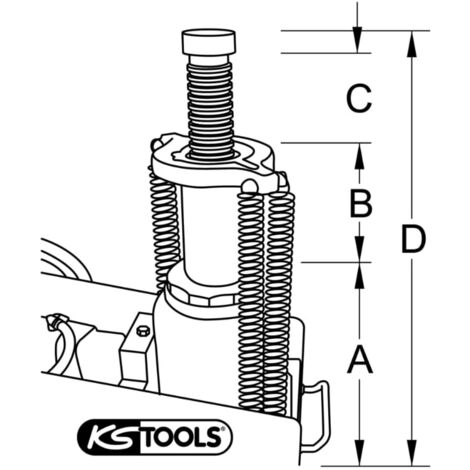 Cric hydropneumatique 22t