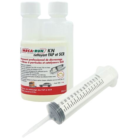 Nettoyant fap et catalyseurs SCR avec seringue KN 250ml Mecarun