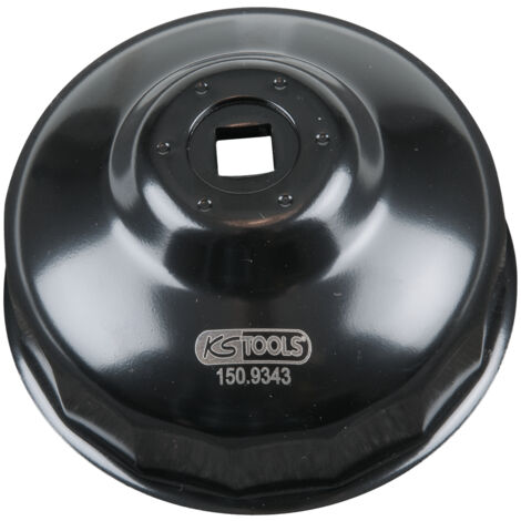 KS Tools - Cloche pour filtre à huile 3/8'', diamètre 86 mm / 16 cannelures - 150.9343 (1/3)