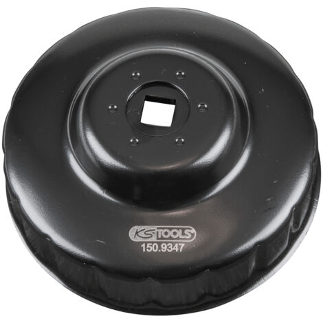 KS Tools - Cloche pour filtre à huile 3/8'', diamètre 96 mm / 18 cannelures - 150.9347