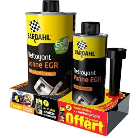 Bardahl – Nettoyant vanne EGR 1L – Prévention dépôts – Compatible moteurs turbo et non turbo – Évite surconsommation carburant
