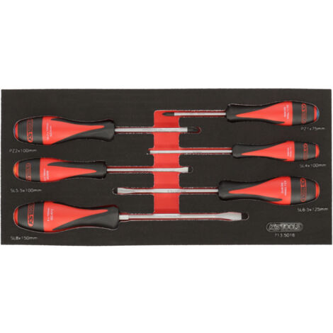 Kstools – Module de tournevis ULTIMATE fente POZIDRIV® – 6 pièces – Mousse imputrescible – Empreinte découpée au laser – Dimensions L.390 x l.188 x H.35 mm (1/2)