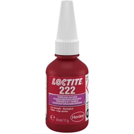 Loctite 222 - Frein filet faible - 10 ml (à l'unité) (1/5)