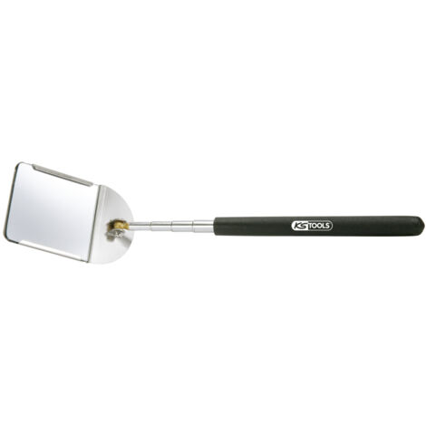 KS Tools - Miroir télescopique avec porte miroir en acier, 57 x 63 mm - 550.1019