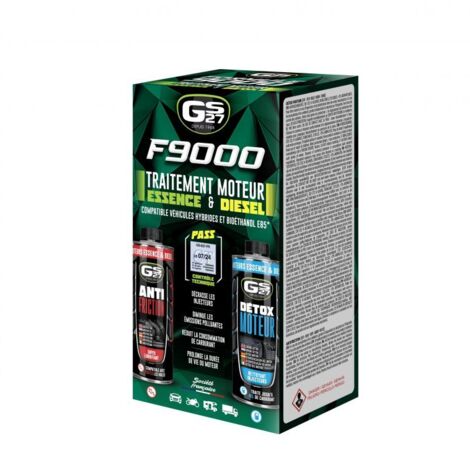 Traitement moteur essence et diesel F9000 2x 300ml – Compatible véhicules hybrides – Décrasse injection – Réduit consommation et émissions – Gs27 (1/5)