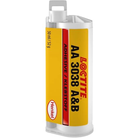 Loctite AA 3038 adhésif acrylique plastique jaune 50ml