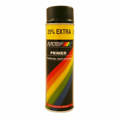 Primer noir, bombe aerosol 500ml - Motip