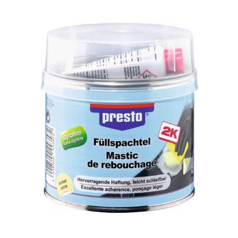 Mastic de rebouchage, (universel   durcisseur) 1kg - Presto (1/3)