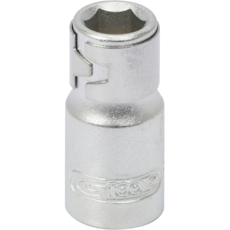 Kstools – Douille porte-embout 1/4'' avec anneau – Longueur 25 mm – Chrome Vanadium – Finition chromée satinée – Pour vis et boulons (1/3)