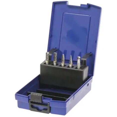 Fraise métallique sur tige 6mm - coffret PVC de 5 pcs (1/3)