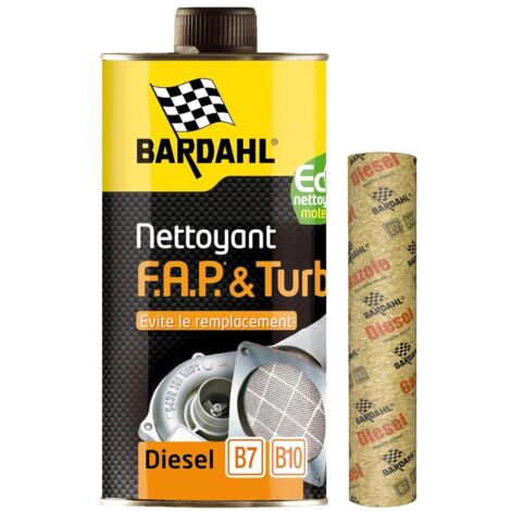 Bardahl – Nettoyant FAP et Turbo 1 Litre – Évite l’encrassement du filtre à particules – Prolonge le bon fonctionnement du moteur – Brûle les suies retenues (1/3)